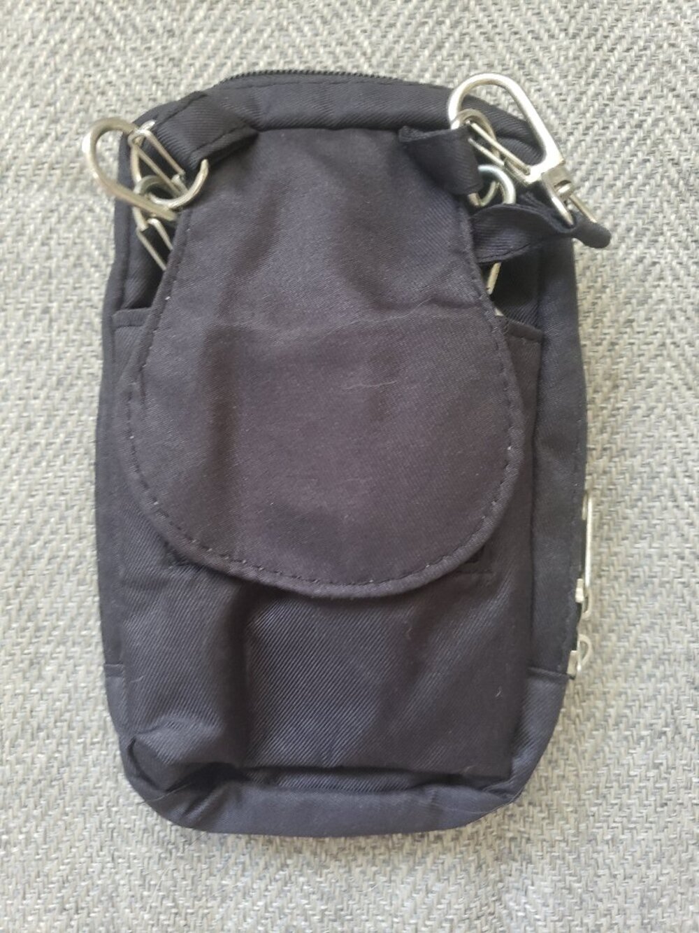 Small Black Wallet/Bag/Coin Purse With Long Strap